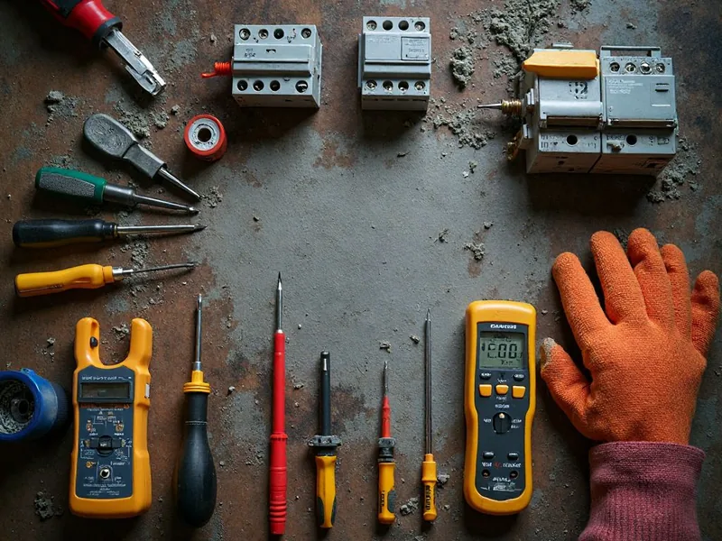 Professionelles Elektriker-Werkzeug für den Notdienst
